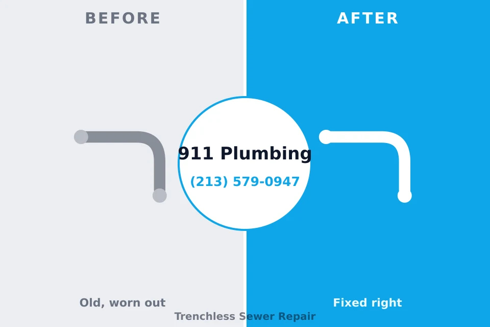 Before and after: plumbing repair White Sulphur Springs, WV